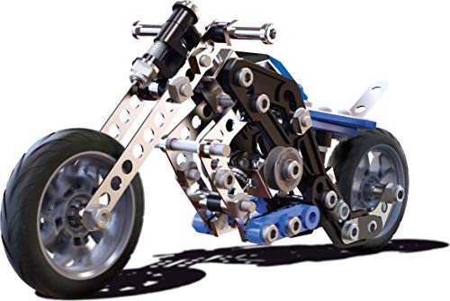 Meccano - Juego de 5 Modelos de Moto, Piezas de Metal, 174, 6036044.