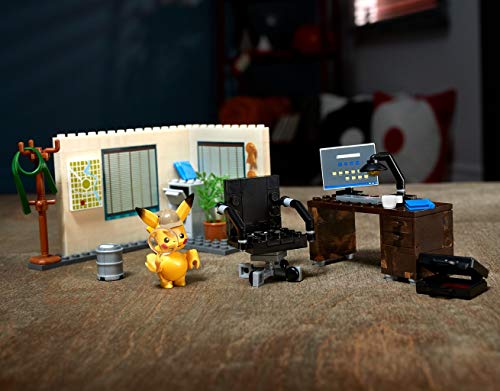 Mega Construx Pokemon Detective Pikachu, The Office of Harry Goodman, Construction Game, 183 piezas, para niños a partir de 6 años, GGK26