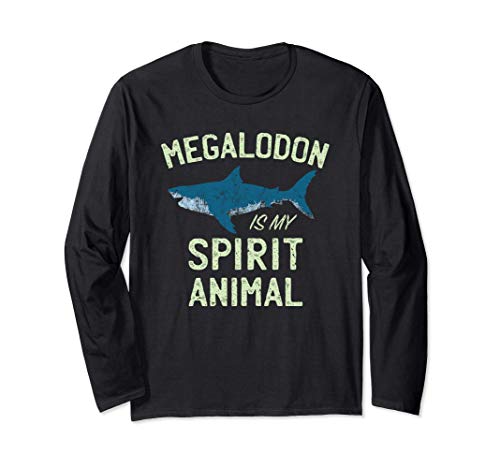 Megalodon is my Spirit Animal | Tiburón Meg | Animal Totem Manga Larga