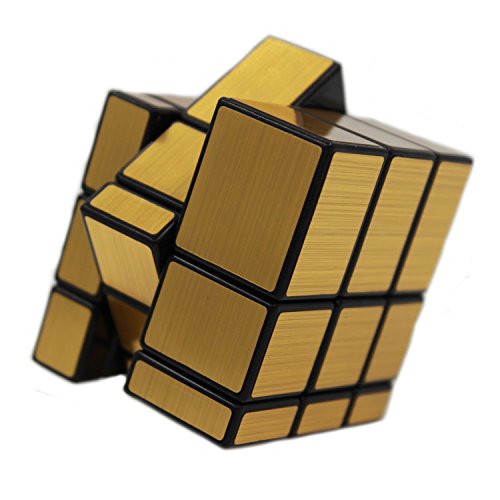 MEISHINE Dorado Mirror Cube Cubo Mágico de Oro Cubo Mágico Inteligencia Mágico Cubo de la Velocidad Juego de Puzzle Cube Speed Magic Cube Stickerless