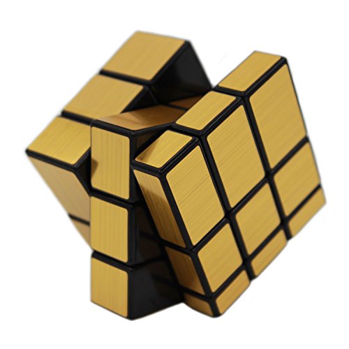 MEISHINE Dorado Mirror Cube Cubo Mágico de Oro Cubo Mágico Inteligencia Mágico Cubo de la Velocidad Juego de Puzzle Cube Speed Magic Cube Stickerless