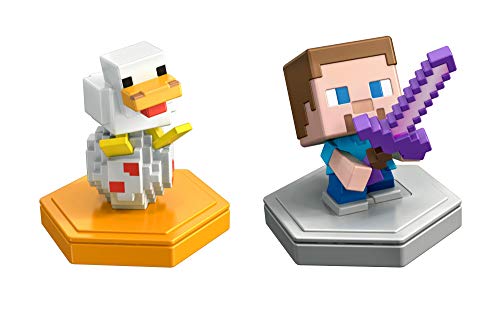Minecraft Boost Pack de 2 Minifiguras Steve y Chicken (Mattel GKT42)