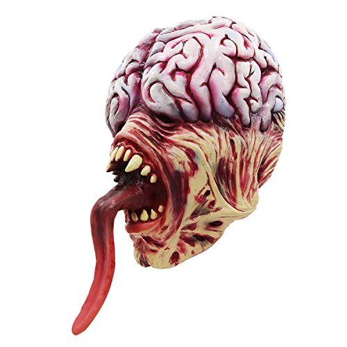 molezu Resident Evil Zombie Mask Licker Mask, Horror Long Tongue Brain Burst Mask para la Fiesta de Disfraces de Halloween