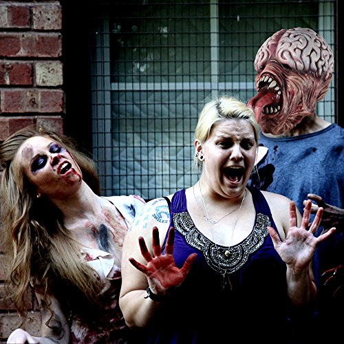 molezu Resident Evil Zombie Mask Licker Mask, Horror Long Tongue Brain Burst Mask para la Fiesta de Disfraces de Halloween