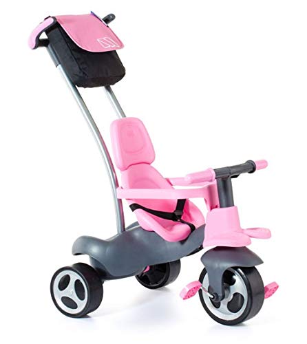 Molto- Urban TrikeSoft Control Triciclo para Niños con 5 Formas de Ensamblar, Color rosa (17201)