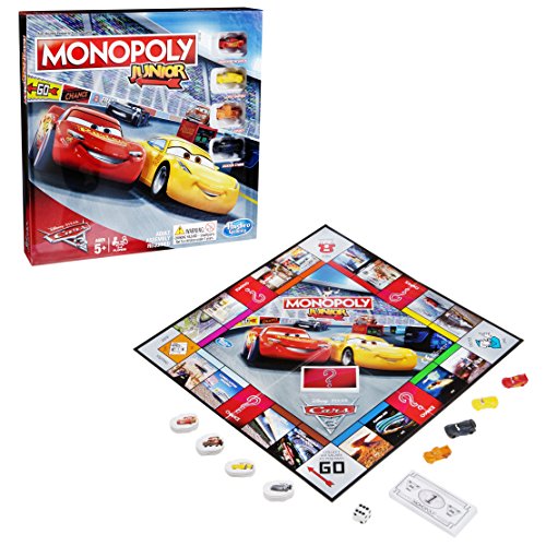 Monopoly C1343102 Junior: Disney Pixar Cars 3 Edition