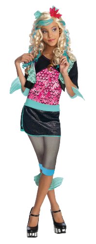 Monster High - Disfraz de Lagoona Blue para niña, infantil 5-7 años (Rubie's 884789-M)