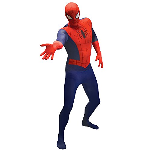 Morphsuits 'Spider-Man' - Disfaz Oficial, color Azul/ Rojo, talla XL/5'10"-6'3" (177 - 189 cm)