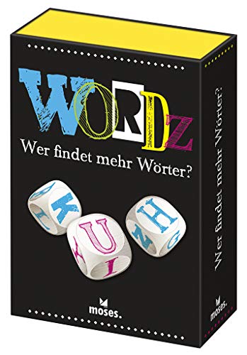 Moses 90238 Wordz-Wer Encuentra más Palabras | Juego de Palabras para Jugadores a Partir de 8 años, Multicolor