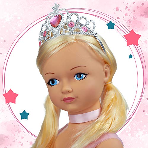 Muñeca grande 105 cm Princesa, Juguetes niños y niñas 3 años, Muñecas para peinar, Muñecas articuladas, Princesas de juguete, Zapatos niña princesa, Corona niña princesa
