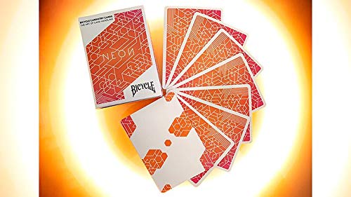 Murphy's Magic Supplies, Inc. Barajas de Carta Neon Orange Bump Playing Cards cardistry