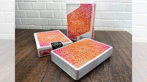 Murphy's Magic Supplies, Inc. Barajas de Carta Neon Orange Bump Playing Cards cardistry