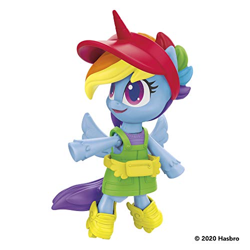 My Little Pony Smashin' Fashion Pack de Mariposas Rainbow Dash – Figura articulada (7,5 cm) con Accesorios de Moda y Sorpresa, 9 Piezas