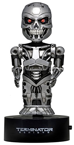 NECA NECA42175 Terminator Genisys Endoskeleton Solar Powered Body Knocker Bobble Head Figura de 15 cm