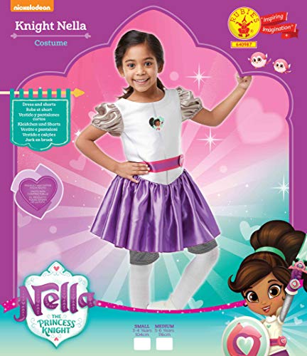 Nella The Knight - Disfraz de la Princesa Nella para niña, infantil 5-7 años (Rubie's 640987-M)