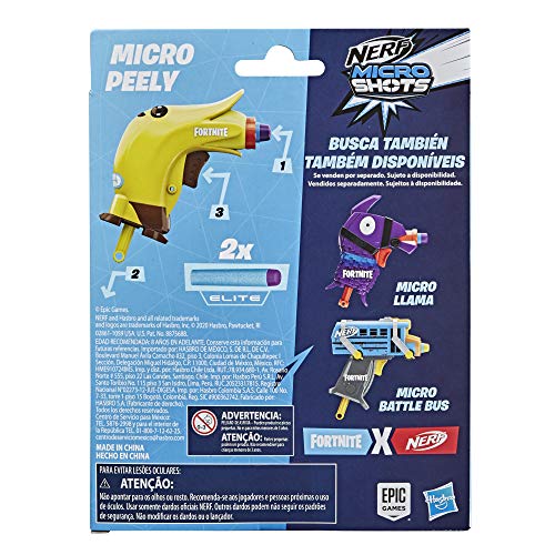 Nerf- Microshots Fortnite Peely, Multicolor (Hasbro E7487ES0)