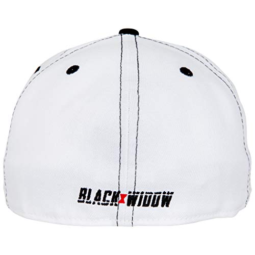 New Era Disfraz de viuda negra 59Fifty blanco sombrero ajustado