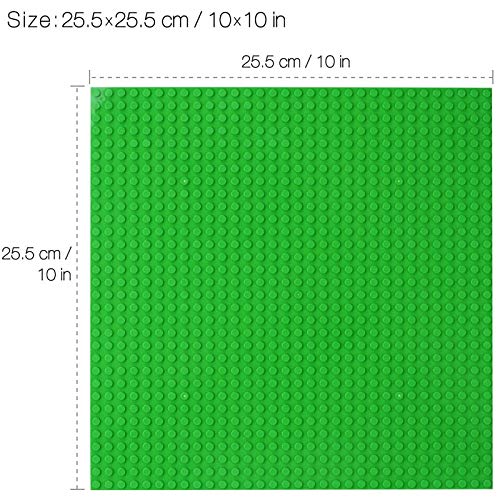 NextX 4 Piezas de Base Plancha para Classic Construir Game plastico Bases Placa 25 x 25 cm (Azul+Verde+Gris+Caqui) …