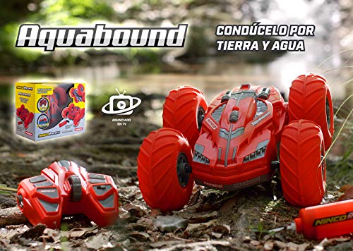 Ninco Racers-Aquabound Coche Teledirigido Anfibio y Reversible, Condúcelo por Tierra, Agua y Nieve, Color rojo, 6 años (NH93133)