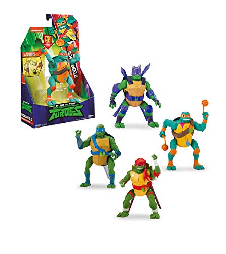 Ninja Turtles WAVE 1-4 Tortugas Ninja, Figuras Deluxe, 4 modelos diferentes, multicolor (Famosa TUAB2511), surtido: modelos aleatorios