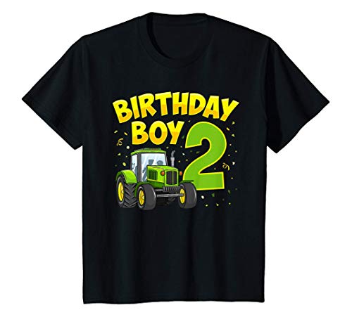 Niños 2º cumpleaños niño 2 años de edad granja camión tractor Camiseta
