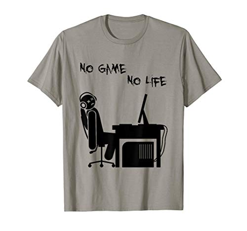 No Game No Life Gamer Stickman Gaming Video Games Cool Funny Camiseta