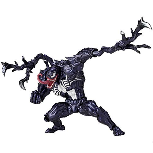 No.003 Venom Edward Brock/Eddie Spider Figura De Acción, Venom Eddie Brock Venom Figura De Acción Modelo De Juguete para Niños, Juguete De Veneno Coleccionable De PVC Premium, Modelo Hecho A Mano