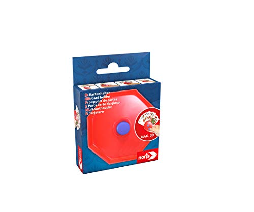 Noris Spiele 606154619 - Soporte de plástico para Cartas, Color Rojo (versión en alemán)
