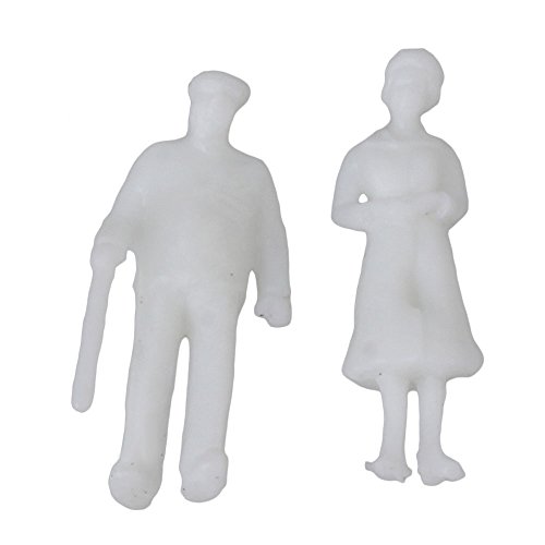 Nuevo White Architectural sin pintar 1: 100 Scale Model Figures Pack de 100