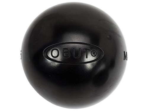 Obut Match Bolas de petanca negras (0), 73 mm, Negro , 700g