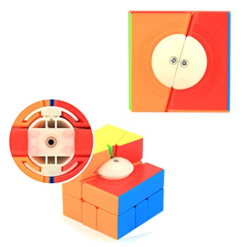 OJIN MoYu MoFang JiaoShi MFJS Meilong Square-1 Special Cube Cubing Classroom MFSQ-1 Rompecabezas Twsit sin Problemas Rompecabezas Rompecabezas con un trípode de Cubo (Sin Etiqueta)