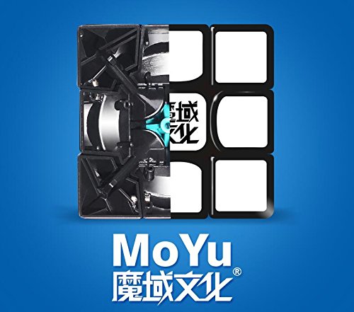OJIN MoYu WEILONG GTS 2M Weilong GTS 2 Magnético V2 Mejorado Cubo de Velocidad 3x3 Smooth Magic Cube Puzzle Rompecabezas Juguetes con una Bolsa de Cubo y un trípode de Cubo (Sin Etiqueta)