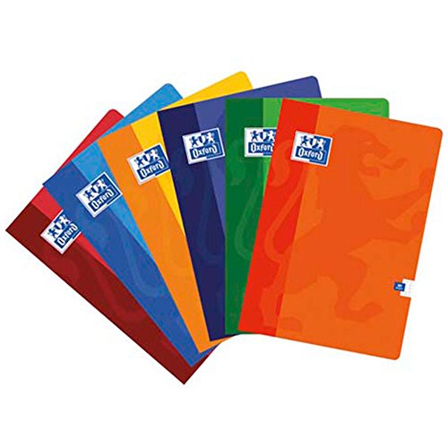 Oxford - Cuaderno A4 Pauta 2,5mm 48hj 90gr, multicolor (099443), 1 unidad, colores surtidos