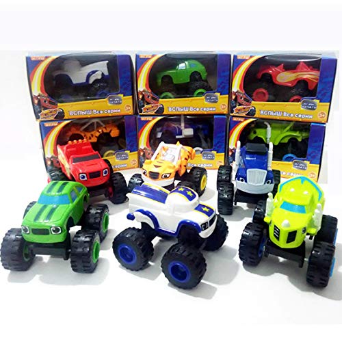OYJD Monster Machines 6 Piezas Set Camión Vehículos Racer Cars Toy