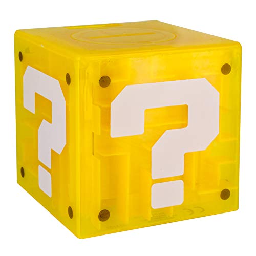 Paladone Super Question Block Maze Safe | Incluye Figura 3D Mario | Mantén tu Dinero Seguro | Producto Oficial de Nintendo, Multicolor (PP4019NN)