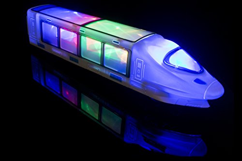 PALESTRAKI Ferrocarril eléctrico para niños - con iluminación LED y música. Gran cumpleaños. Regalo para niños Desde y Mayores de 3 años.