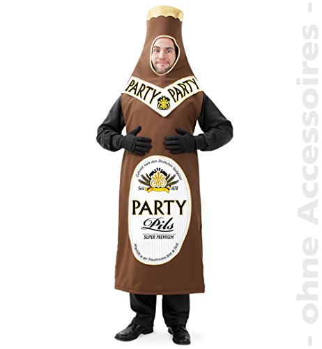 Party-Chic- Disfraz – Pequeña SED – Botella de Cerveza – Talla L, Multicolor, Large (Fritz Fries & Söhne GmbH 14172)