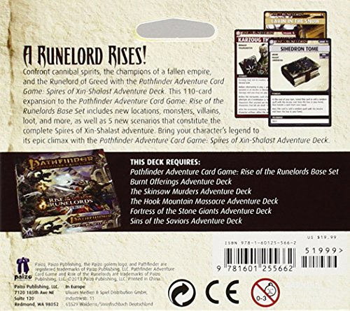 Pathfinder Adventure Card Game: Rise of the Runelords Deck 6 - Spires of Xin-Shalast Adventure Deck (Pathfinder Adventure Card Games: Adventure Deck)