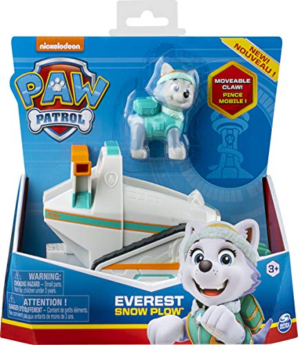 PAW Patrol Everest - Vehículo de quitanieves con Figura Coleccionable, para niños a Partir de 3 años