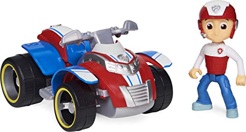 PAW PATROL Ryder’s Vehicle with Collectible, for Kids Aged 3 and up Ryder's Rescue ATV vehículo con Figura Coleccionable, para niños de 3 años en adelante (Spin Master 6060755)