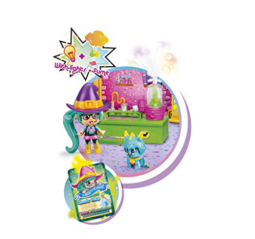Pinypon Escuela de Brujitas - Set de juguete y accesorios con 1 figura para niños y niñas de 4 a 8 años (Famosa 700015074)