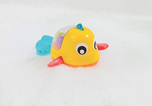 Playgro Juguete para Baño Pez Nadador, A partir de los 12 meses, Multicolor, Sin BPA, Naranja/Amarillo, 40181