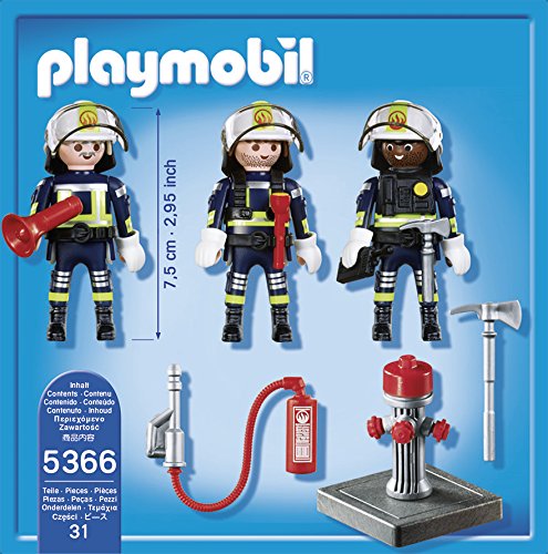 PLAYMOBIL Bomberos - Equipo de Figuras (5366)