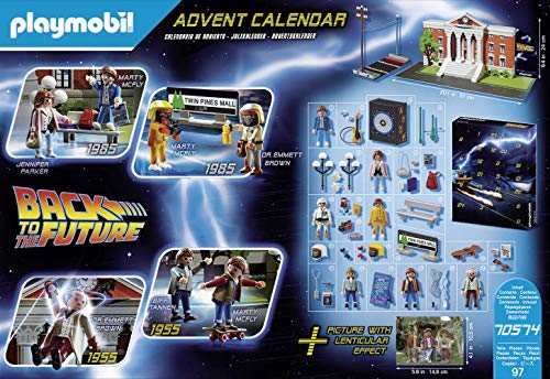 PLAYMOBIL Calendario De Adviento Back To The Future Juguete, Sin género, Multicolor, Única (70574)