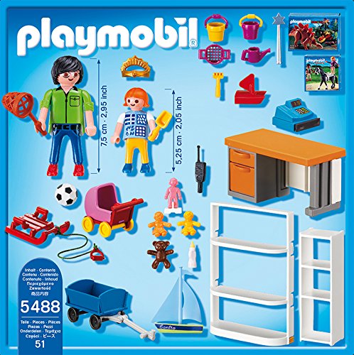Playmobil Centro Comercial - City Life Papá y Niña Playsets de Figuras de jugete, Color Multicolor (Playmobil 5488)