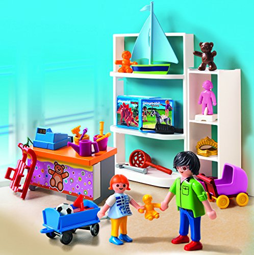Playmobil Centro Comercial - City Life Papá y Niña Playsets de Figuras de jugete, Color Multicolor (Playmobil 5488)