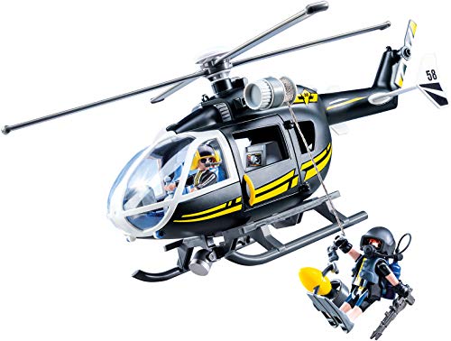 Playmobil- City Action-Helicóptero de Las Fuerzas Especiales Juguete, Multicolor (9363)