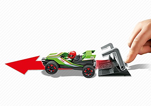 Playmobil Coches - Turbo Racer, Circuito y playset para Coches de Juguete, Multicolor, 25 x 7,5 x 20 cm, (5174)