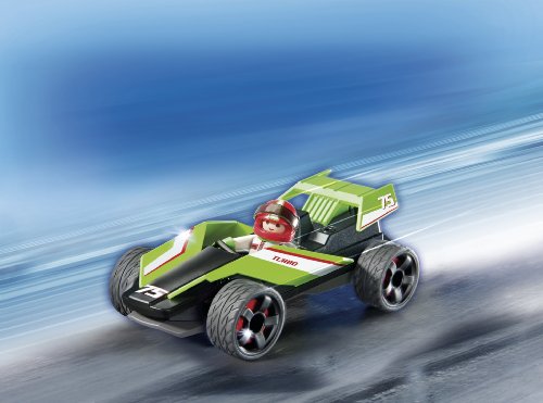 Playmobil Coches - Turbo Racer, Circuito y playset para Coches de Juguete, Multicolor, 25 x 7,5 x 20 cm, (5174)