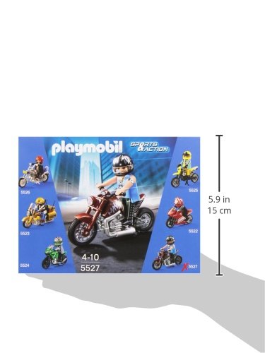 Playmobil Coleccionables - Sports & Action Moto Custom Juguetes y Juegos (Playmobil 5527)